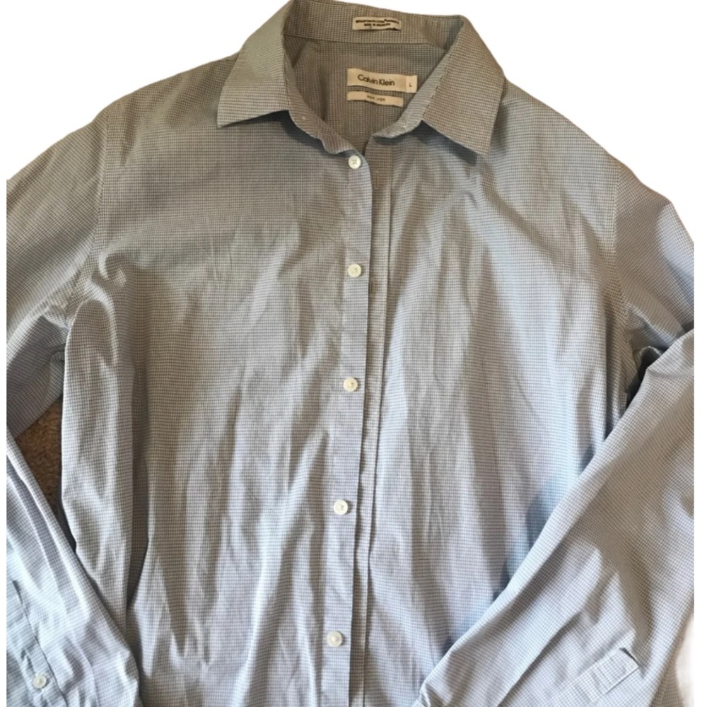Calvin Klein Mens Dress Shirt L